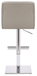 Lamboro Allegro Deluxe Kitchen Bar Stool, Faux Leather, Height Adjustable With Backrest, Breakfast & Home Barstool, Slate Grey - thumbnail 5