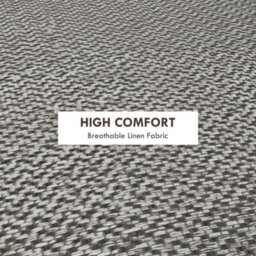 Wyld Haus Roli Linen-Look Light Grey Round Storage Ottoman 39 X 39 X 40 Cm - thumbnail 6