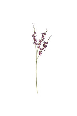 Purple Cymbidium Spray - Elegant Faux Orchid Floral Decor - image 1