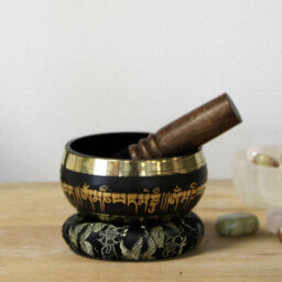 Lotus Flower Singing Bowl Set Gold - thumbnail 5