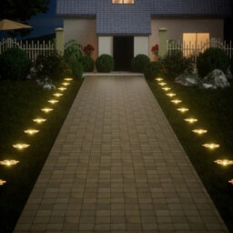 4 Pack Warm White Dog Claw Solar Garden Lights Outdoor Led Lawn Pathway - thumbnail 4