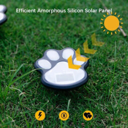 4 Pack Warm White Dog Claw Solar Garden Lights Outdoor Led Lawn Pathway - thumbnail 8