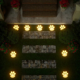 4 Pack Warm White Dog Claw Solar Garden Lights Outdoor Led Lawn Pathway - thumbnail 6
