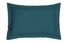 Smart Living Polycotton Oxford Pillowcases Pair 48X74Cm Flanged Bedding - Teal