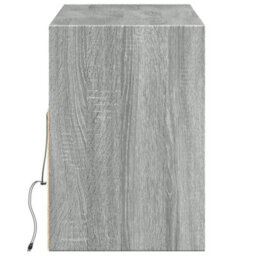 Berkfield Tv Wall Cabinet With Led Lights Grey Sonoma 130X31X45 Cm - thumbnail 7