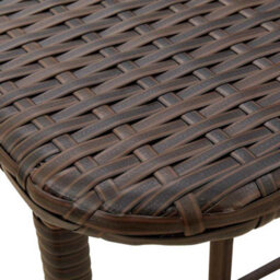 Berkfield Folding Garden Table Brown 90X51X75 Cm Poly Rattan - thumbnail 9