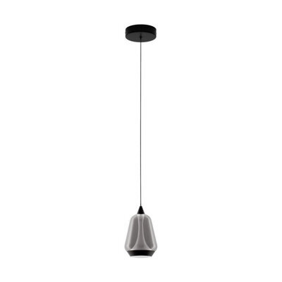 Luminosa Lighting Luminosa Alish Slim Pendant Ceiling Light Matt Black, Smokey Led 8W 330Lm 3000K - image 1