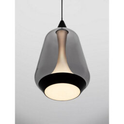 Luminosa Lighting Luminosa Alish Slim Pendant Ceiling Light Matt Black, Smokey Led 8W 330Lm 3000K - thumbnail 5