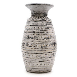 Serenityy Classic Shaped Terracotta Vase - Cream, Neutral Painted Patterns, 1.8Kg, 3.5Cm Neck Diameter - thumbnail 1