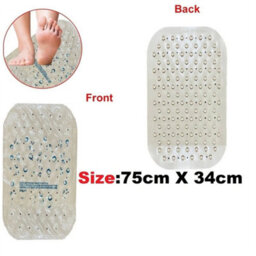 Bath Shower Mat Non Slip Pvc Bathroom Rubber Anti Slip Suction 75Cm X 34Cm - thumbnail 2