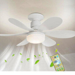 40W Modern Led Ceiling Fan Light -Dimmable E27 Fan Lamp For Bedroom & Living Room - thumbnail 4