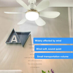 40W Modern Led Ceiling Fan Light -Dimmable E27 Fan Lamp For Bedroom & Living Room - thumbnail 2