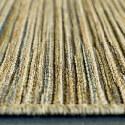 Beige Striped Outdoor Rug, Striped Stain-Resistant Rug For Patio, Deck,garden 5mm Modern Outdoor Rug-60Cm X 110Cm - thumbnail 3
