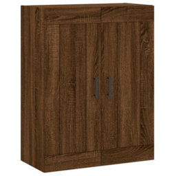 Berkfield Wall Mounted Cabinet Brown Oak 69.5X34X90 Cm Engineered Wood - thumbnail 2