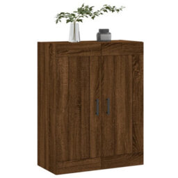 Berkfield Wall Mounted Cabinet Brown Oak 69.5X34X90 Cm Engineered Wood - thumbnail 4