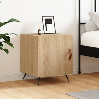 Berkfield Bedside Cabinet Sonoma Oak 40X40X50 Cm Engineered Wood - image 1