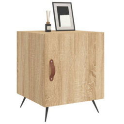 Berkfield Bedside Cabinet Sonoma Oak 40X40X50 Cm Engineered Wood - thumbnail 9