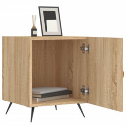 Berkfield Bedside Cabinet Sonoma Oak 40X40X50 Cm Engineered Wood - thumbnail 8