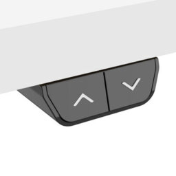 Dellonda White Electric Adjustable Standing Desk, Quiet, Home Office, 1400X700mm - thumbnail 8