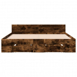 Walplus Modern Engineered Wood Bed Frame With Storage Drawers And Plywood Slatted Base - thumbnail 4