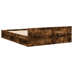Walplus Modern Engineered Wood Bed Frame With Storage Drawers And Plywood Slatted Base - thumbnail 6