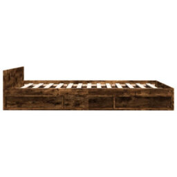 Walplus Modern Engineered Wood Bed Frame With Storage Drawers And Plywood Slatted Base - thumbnail 5