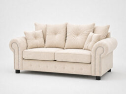 Gorgeous Olympia Velvet Sofa - Cream 2 Seater