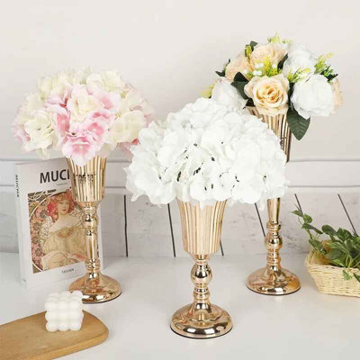 Metal Trumpet Vase , Wedding Centerpiece, Candle Holder  And  Decor - image 1