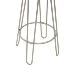 Orsina Silver Finish Metal Bar Stool, Hairpin Stool For Kitchen Counter, Versatile Breakfast Stool For Home - thumbnail 4