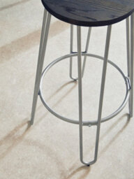 Orsina Silver Finish Metal Bar Stool, Hairpin Stool For Kitchen Counter, Versatile Breakfast Stool For Home - thumbnail 6