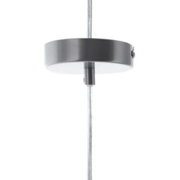 Wyld And Coco Lumina Smoked Grey Glass Pendant Lamp With Silver Industrial Frame, 20Cm X 120Cm - thumbnail 7