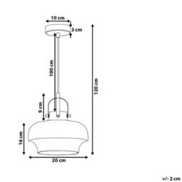 Wyld And Coco Lumina Smoked Grey Glass Pendant Lamp With Silver Industrial Frame, 20Cm X 120Cm - thumbnail 3