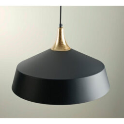 Luminosa Lighting Luminosa Layla Dome Pendant Ceiling Light Black, Gold 1X E27 - thumbnail 5