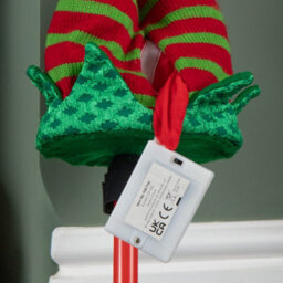 Samuel Alexander 55Cm Battery Operated Soft Animated Elf Kicking Legs Christmas Decoration - thumbnail 6
