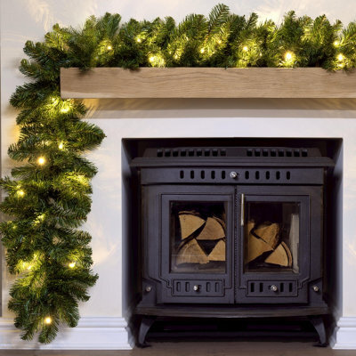 Christmas Tree World The 270Cm Pre-Lit Arbor Vitae Garland - image 1