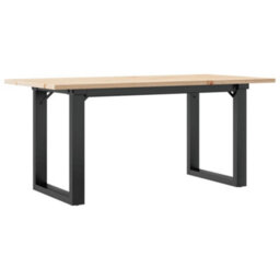 Walplus Coffee Table O-Frame 90X40X45 Cm Solid Wood Pine And Steel - thumbnail 2