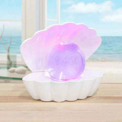 Pearl Glitter Clam Shell Led Mood Light Colour Changing Decorative Lamp - image 1