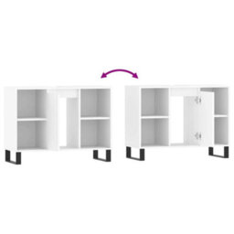 Berkfield Bathroom Cabinet High Gloss White 80X33X60 Cm Engineered Wood - thumbnail 9