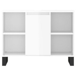 Berkfield Bathroom Cabinet High Gloss White 80X33X60 Cm Engineered Wood - thumbnail 6