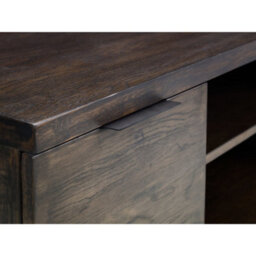 Oakham Premium Kelbrook Tv Unit In Dark Oak And Metal - thumbnail 4