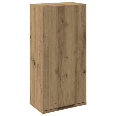 Berkfield Classic Wall-Mounted Bathroom Cabinet Artisan Oak 32X20X67 Cm - image 1