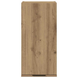 Berkfield Classic Wall-Mounted Bathroom Cabinet Artisan Oak 32X20X67 Cm - thumbnail 4