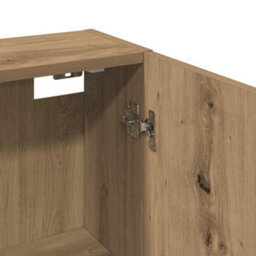 Berkfield Classic Wall-Mounted Bathroom Cabinet Artisan Oak 32X20X67 Cm - thumbnail 8