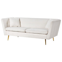 Beliani Sofa 3 Seater Frederica Boucle Off-White - thumbnail 5