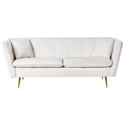 Beliani Sofa 3 Seater Frederica Boucle Off-White - thumbnail 4