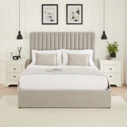 The Furniture Market Savoy Fluted 5Ft King Size Storage Ottoman Bed Grey Velvet Fabric - thumbnail 5