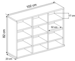 Vcm Stand Shelf Bookcase Shelf Megosa L - thumbnail 5