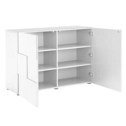 Furniture in Fashion Aspen High Gloss Highboard With 2 Doors In White - thumbnail 6