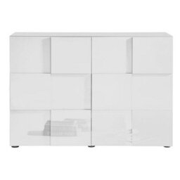 Furniture in Fashion Aspen High Gloss Highboard With 2 Doors In White - thumbnail 3