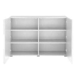 Furniture in Fashion Aspen High Gloss Highboard With 2 Doors In White - thumbnail 4